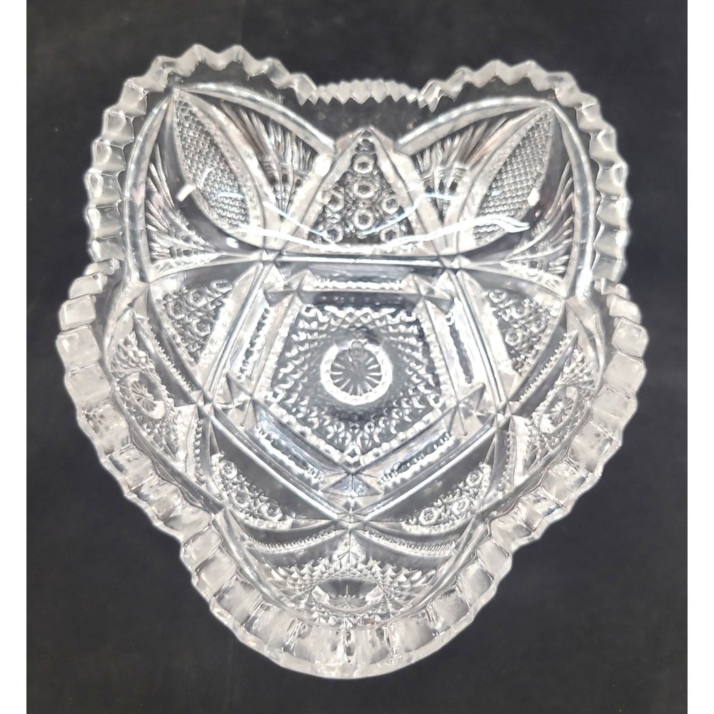 Vintage Caithness Crystal Decorative Trinket Bowl Made in Scotland